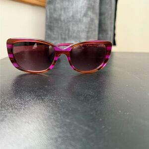 Stylish Pink and Brown Sunglasses